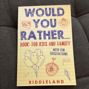 'Would You Rather' Kids Book - Blue and Red